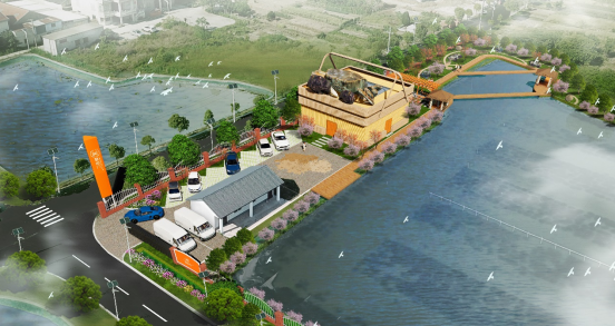 《蟹临门生态养殖示范基地鸟瞰设计》（2022年5月）